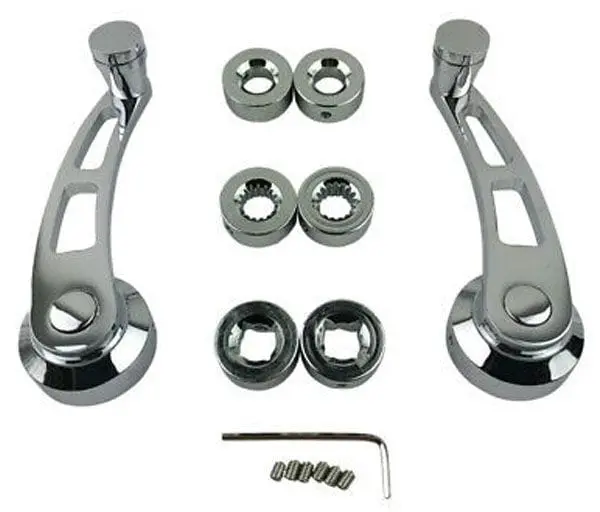 Chrome-Aluminum Interior Window Crank Handles – 4.25-Inch Classic Style (Rpcr8408) 1