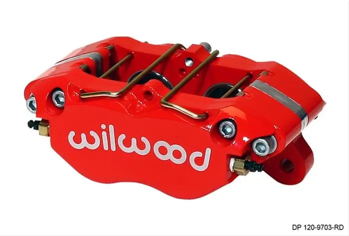 Wilwood Billet Dynapro Brake Caliper - 4-Piston, Rear Disc, Red Anodized Finish 1