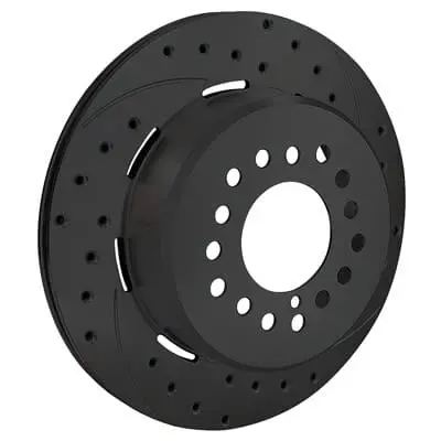 Wilwood 160-9990-Bk Srp Drilled Brake Rotors – Black-Anodized, High-Performance Discs 1